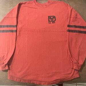 Walt Disney Parks World Spirit Jersey T Shirt Size S Long Sleeve